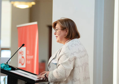 Cath Ingram delivers a Vote of Thanks to His Excellency