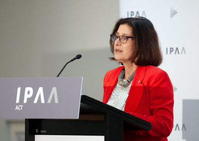 Daryl Karp AM welcomes guests to the Museum of Australian Democracy